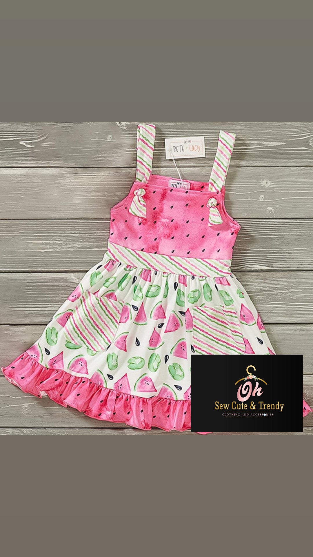 Watercolor Watermelon Dress