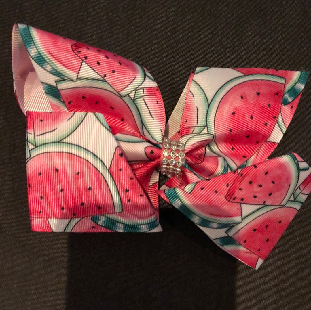 Pink watermelon bow